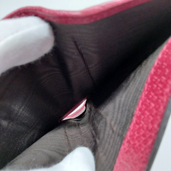 100% Authentic Gucci GG Ophidia Bifold Red Leather Leather - Picture 7 of 9